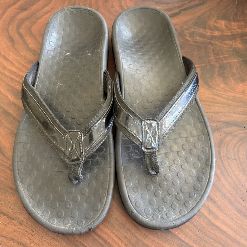 Vionic Tide 2 Flip Flops Sandals Women's, Black, Size 9 - Picture 4 of 4